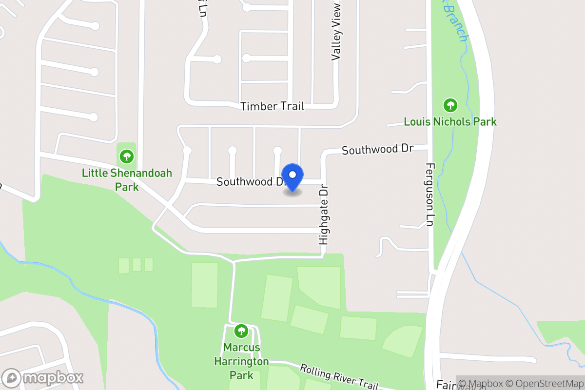 Map of 718 Southwood Dr