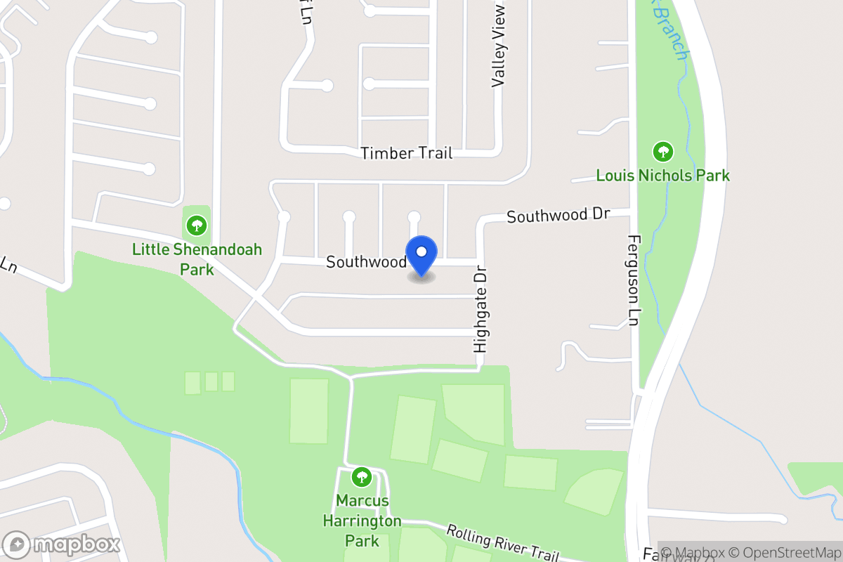 Map of 714 Southwood Dr