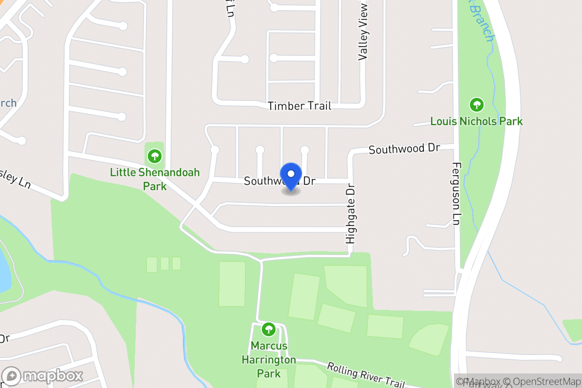 Map of 706 Southwood Dr