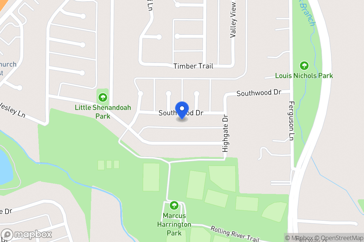 Map of 702 Southwood Dr