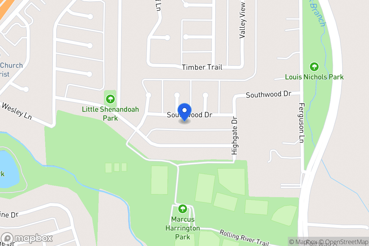Map of 622 Southwood Dr