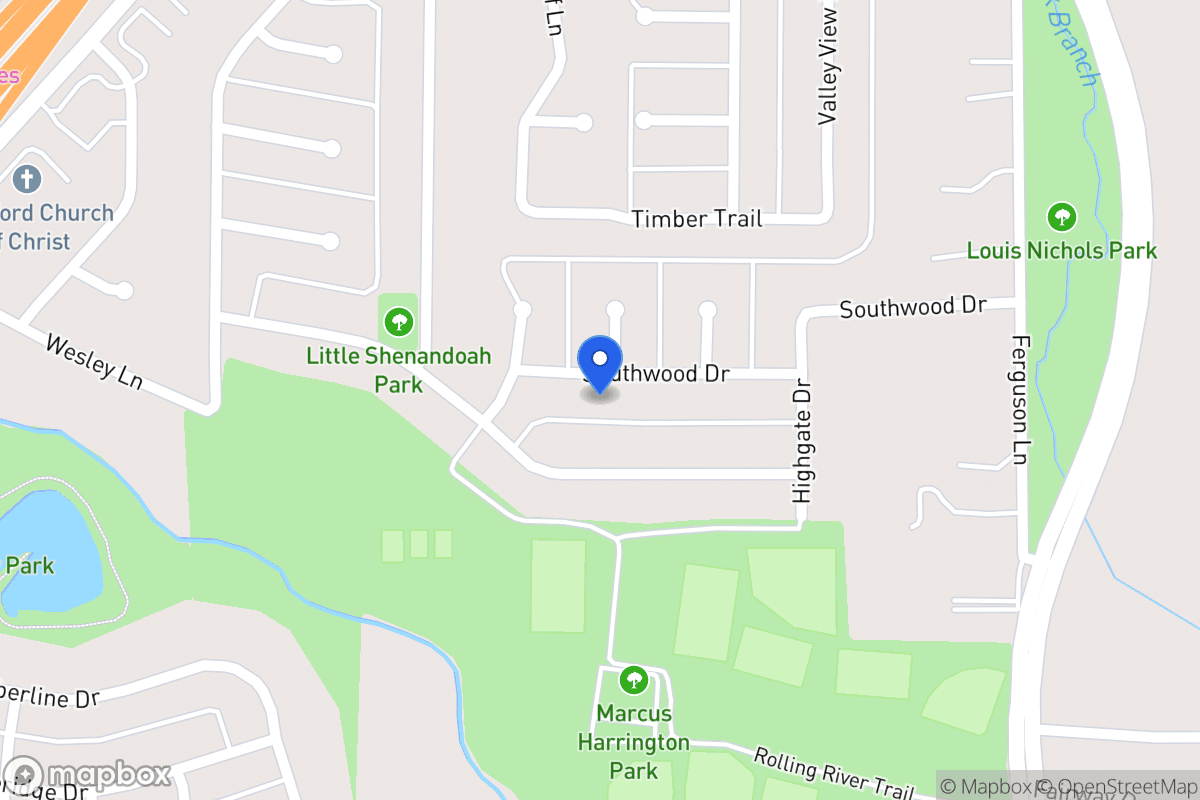 Map of 614 Southwood Ct