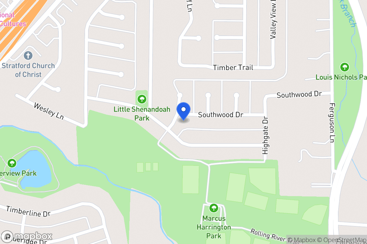 Map of 602 Southwood Dr