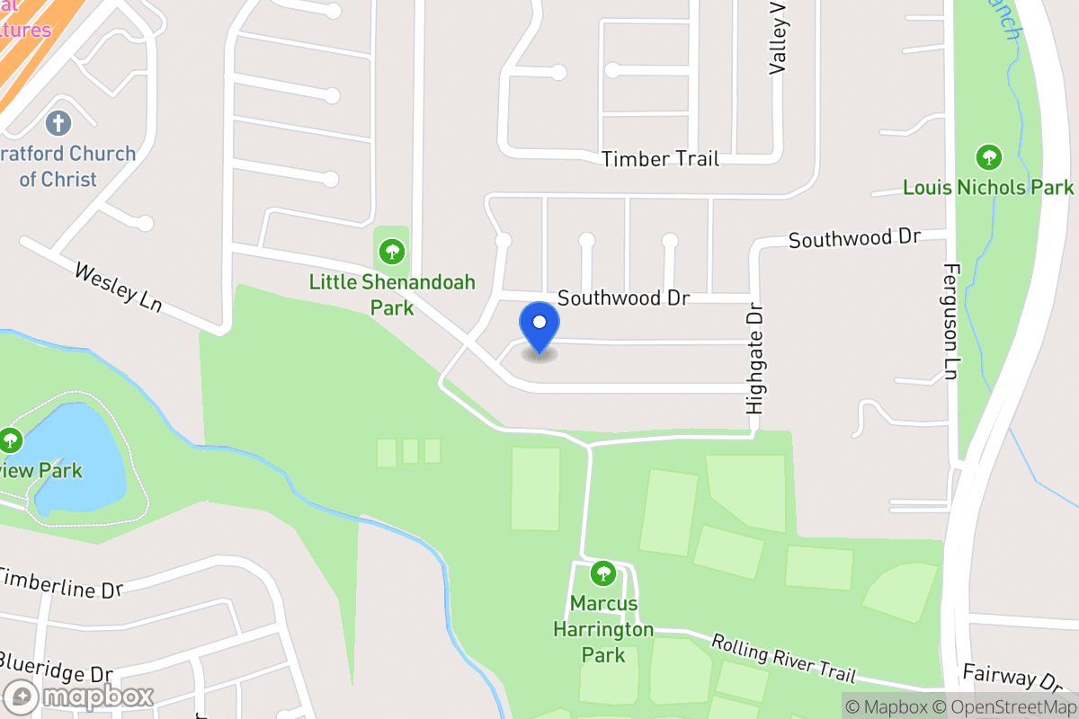 Map of 623 Meadowglen Dr