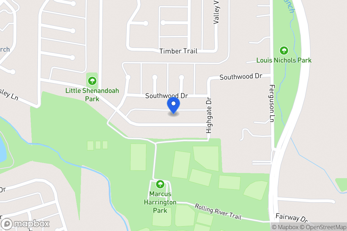 Map of 707 Meadowglen Dr