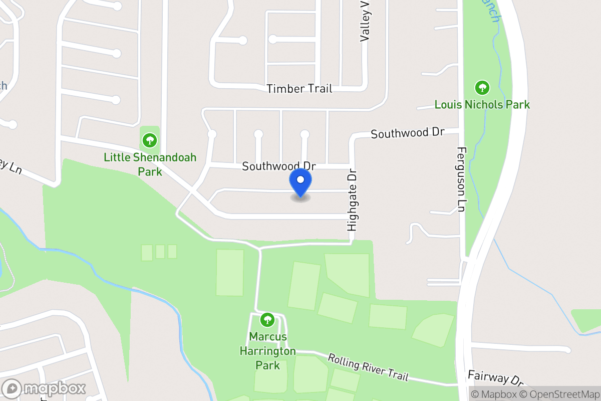 Map of 711 Meadowglen Dr