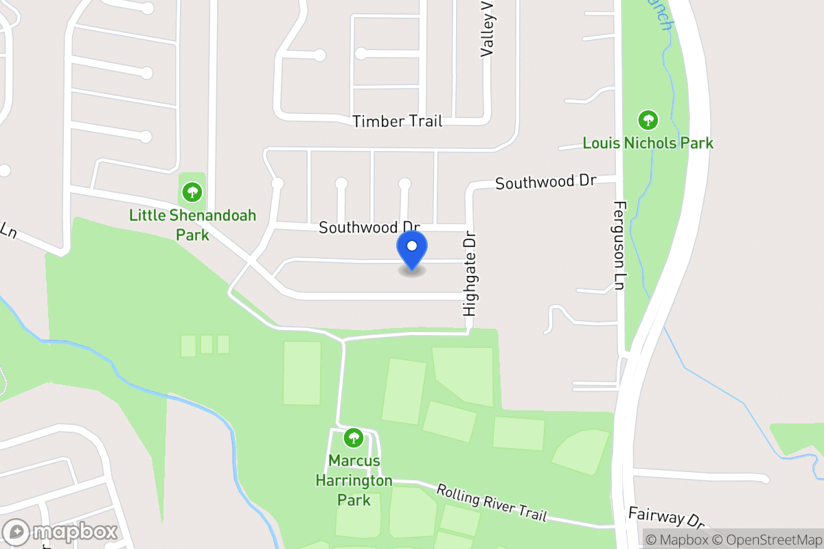 Map of 715 Meadowglen Dr