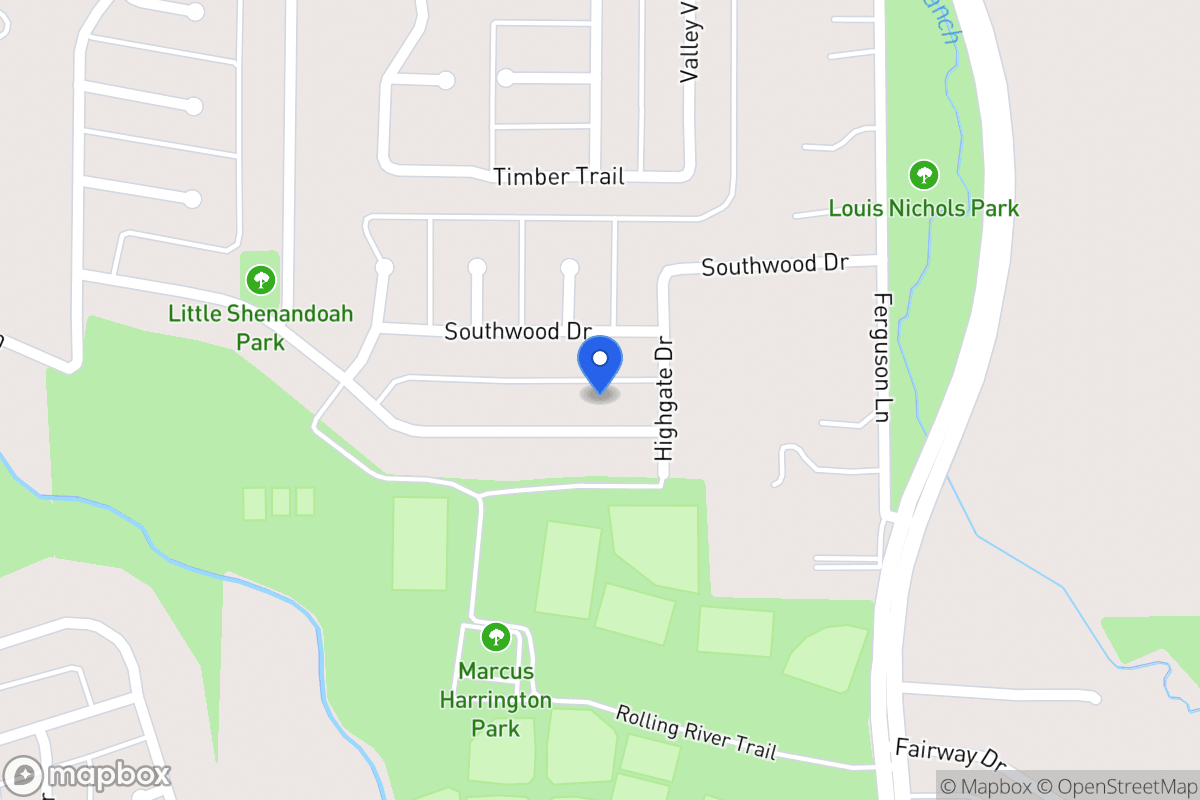 Map of 719 Meadowglen Dr