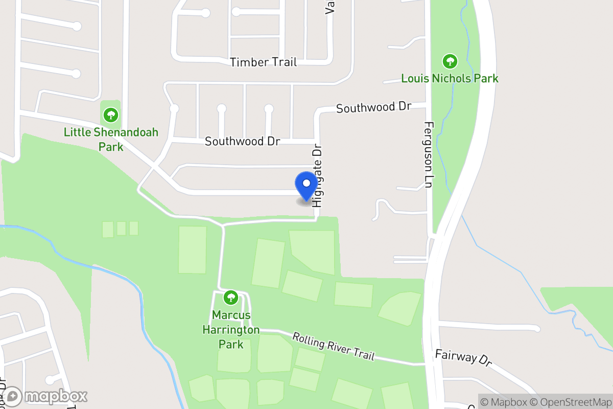 Map of 726 Meadowglen Dr