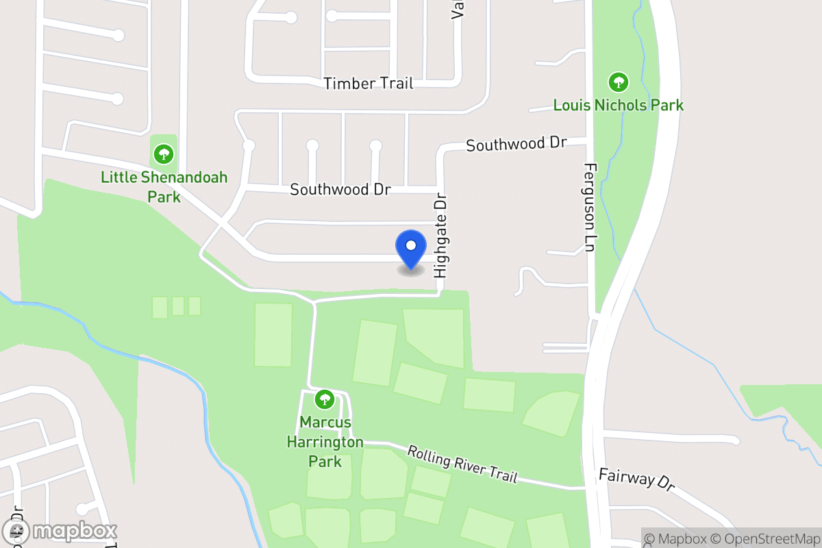 Map of 722 Meadowglen Dr
