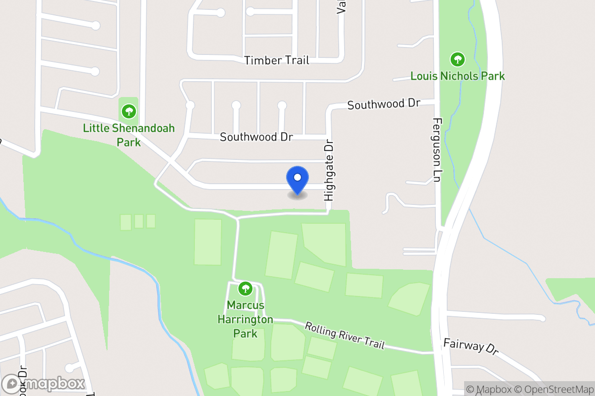 Map of 718 Meadowglen Dr