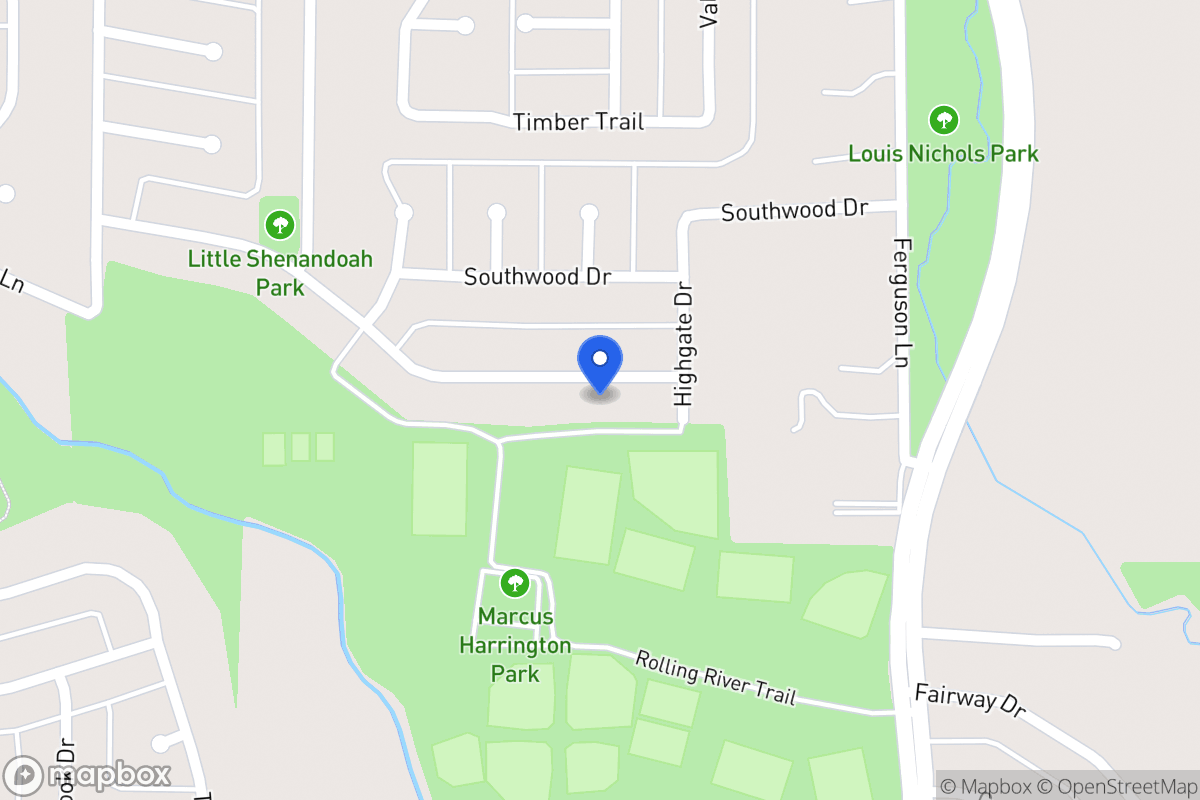 Map of 714 Meadowglen Dr