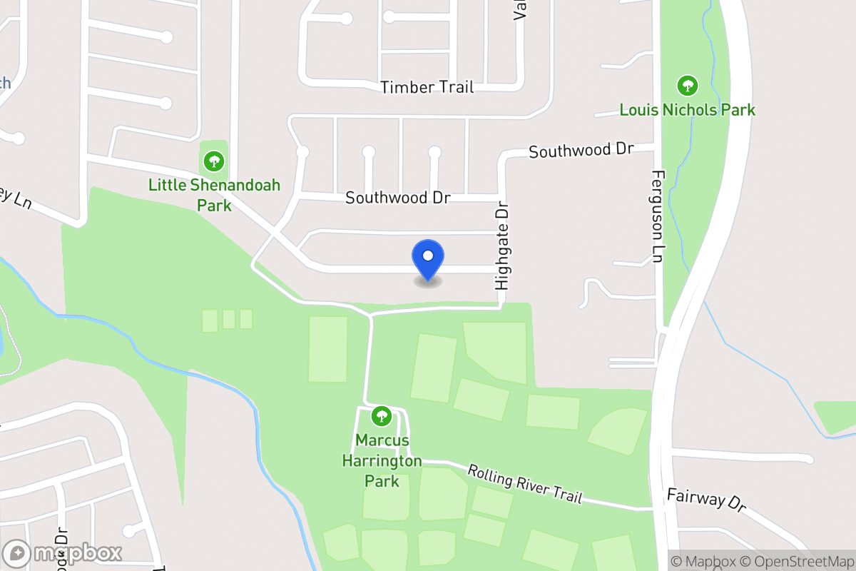 Map of 710 Meadowglen Dr