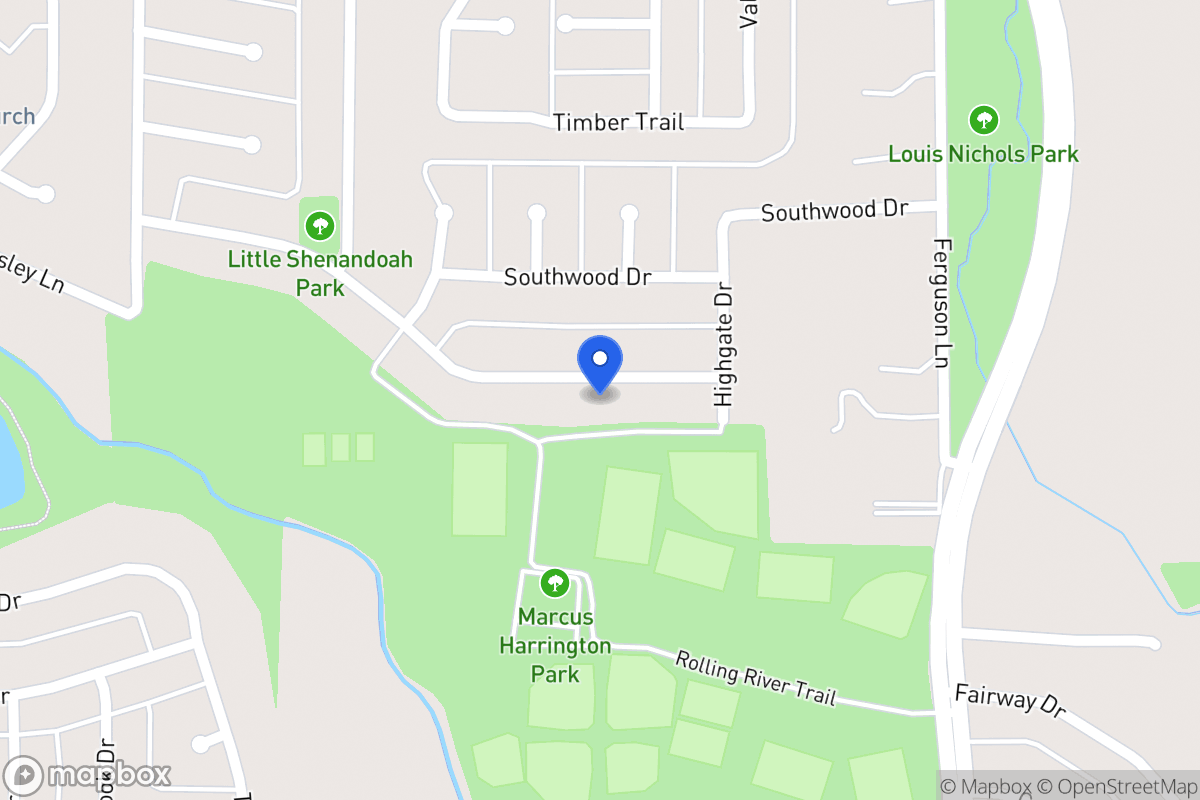 Map of 706 Meadowglen Dr