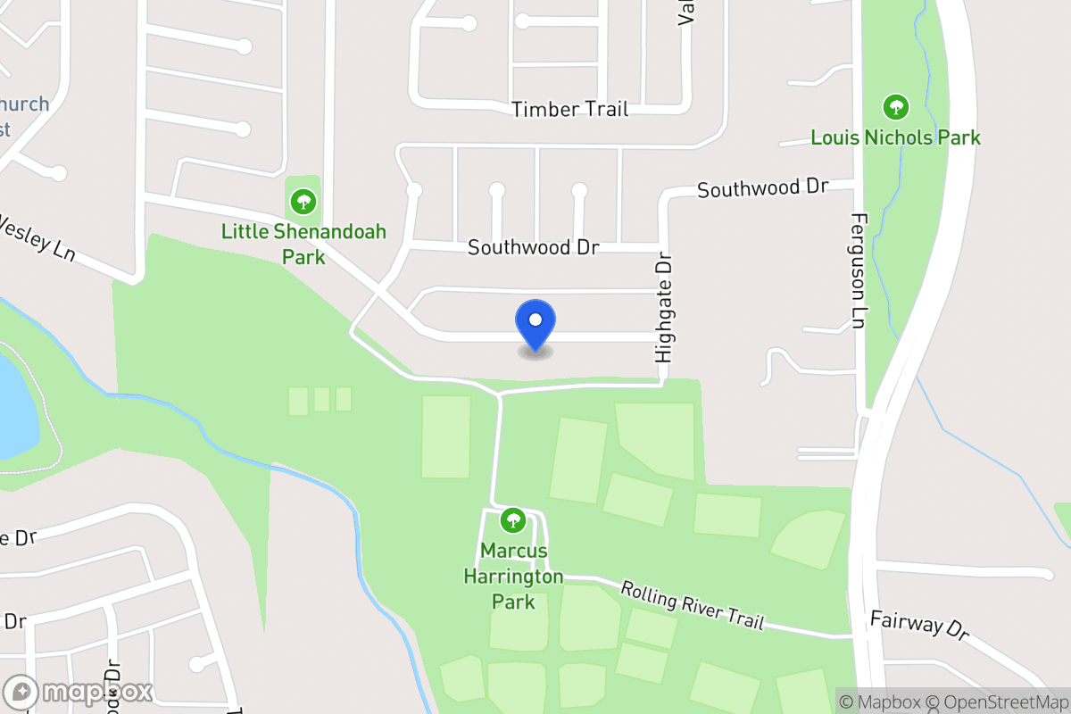Map of 702 Meadowglen Dr