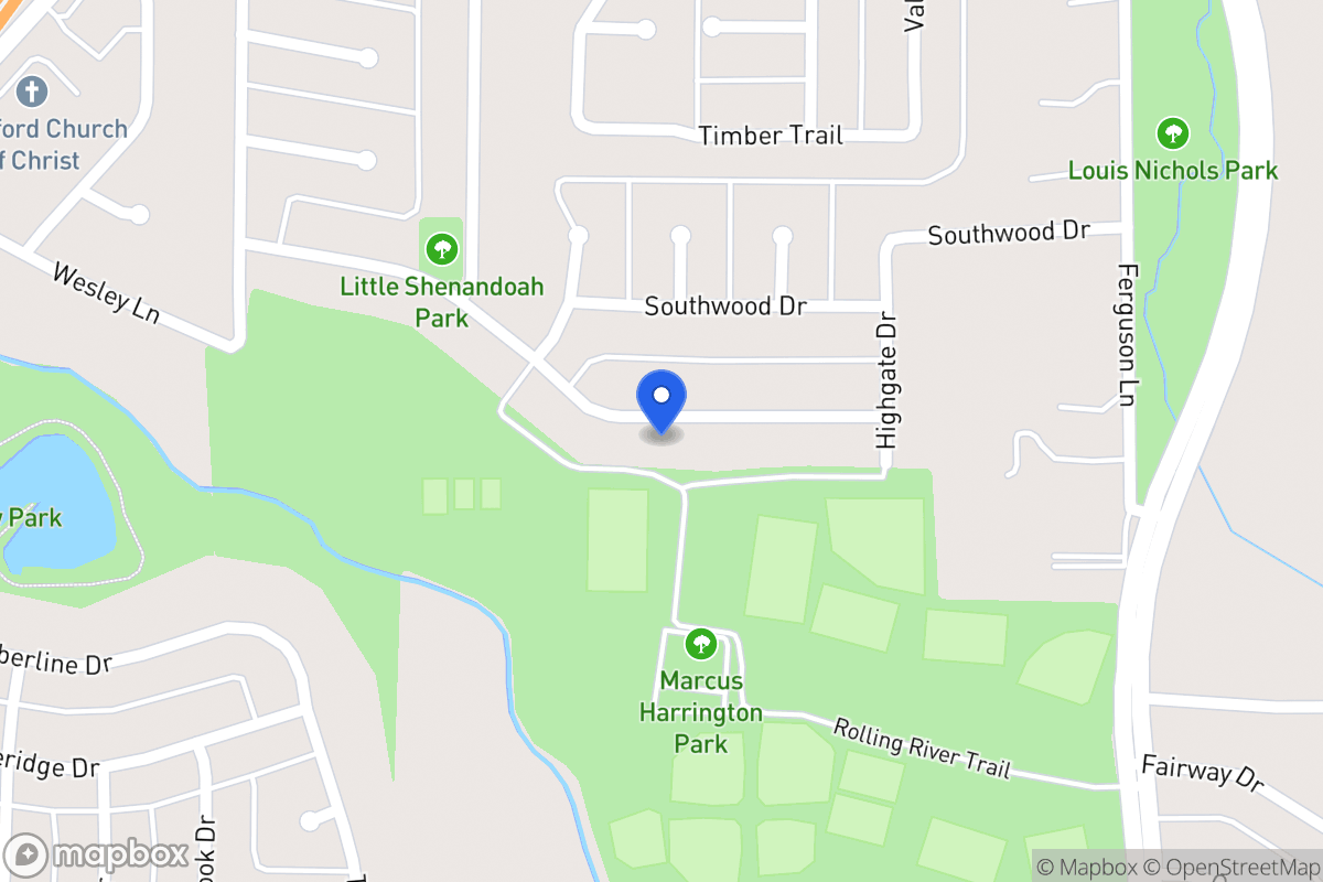 Map of 642 Meadowglen Dr