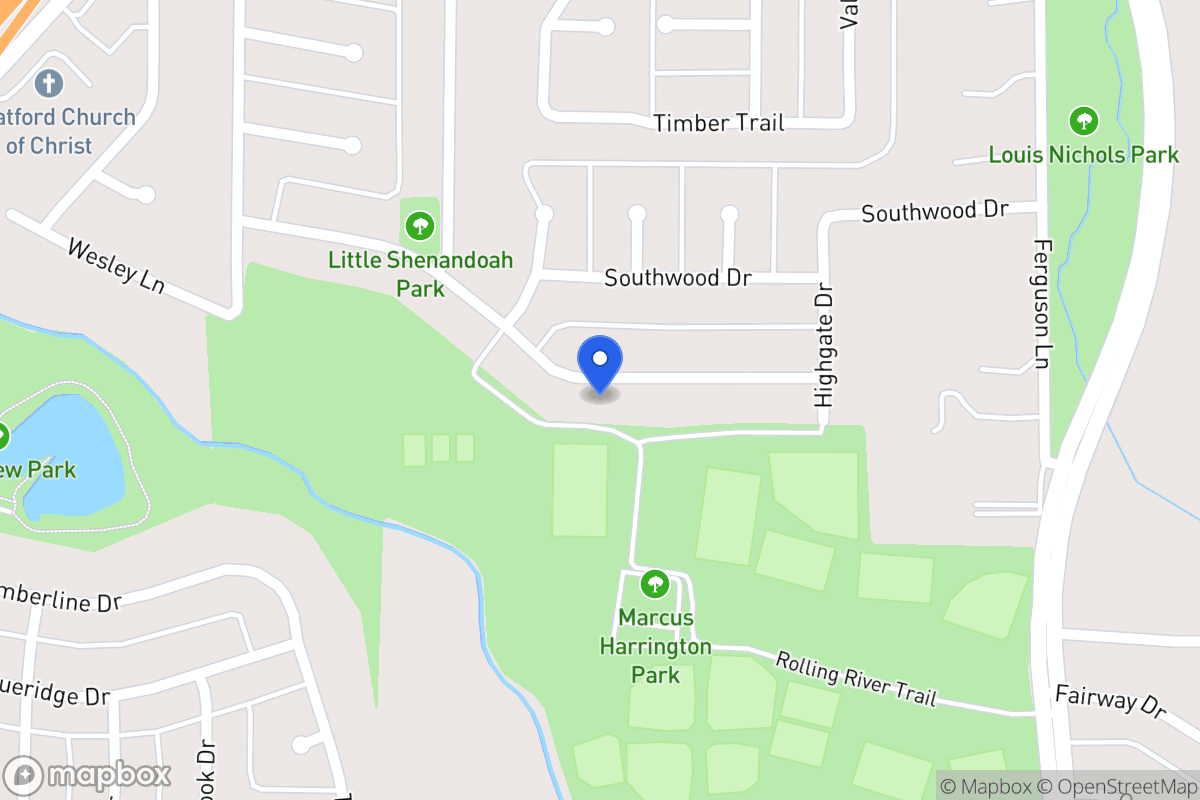 Map of 638 Meadowglen Dr