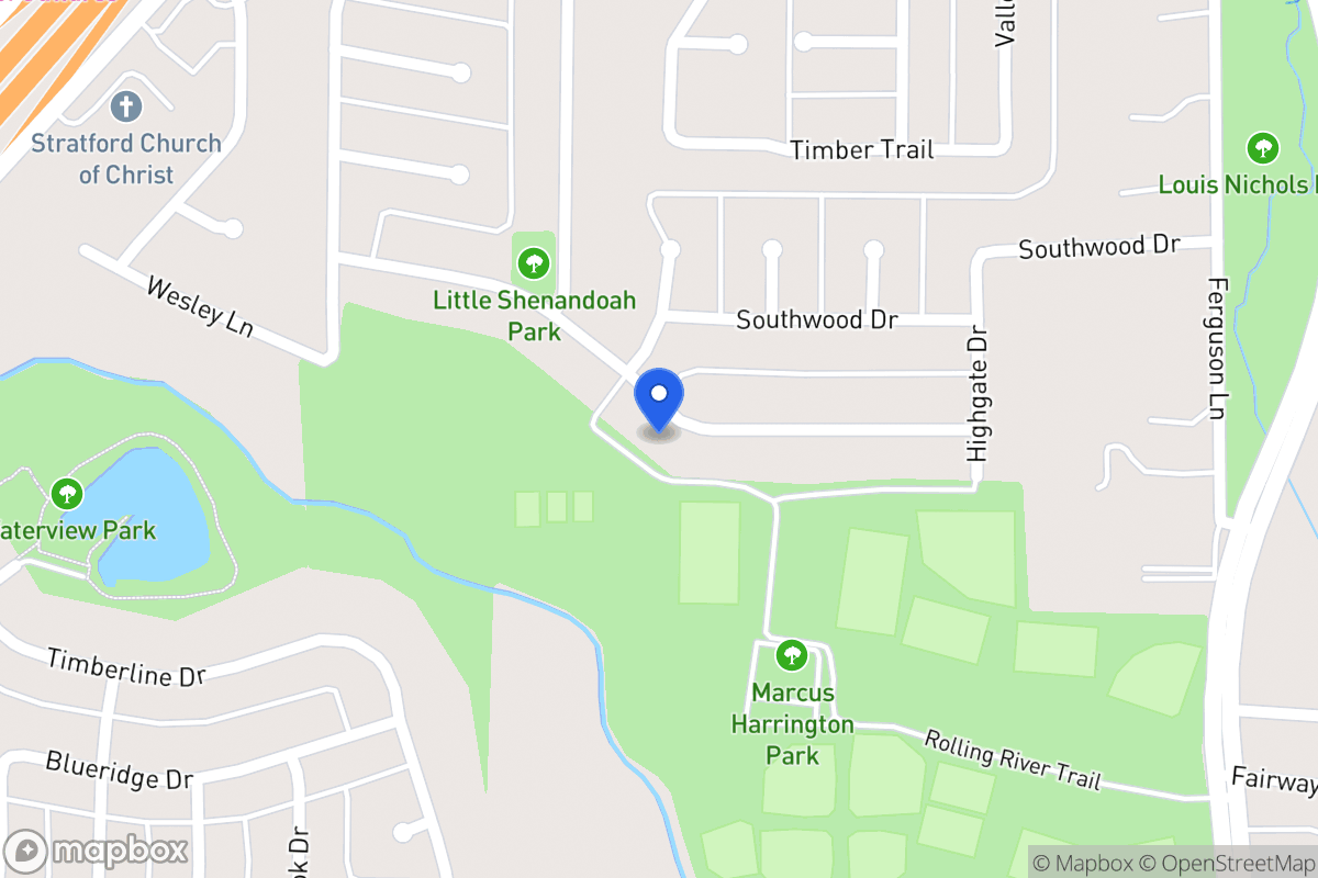 Map of 626 Meadowglen Dr