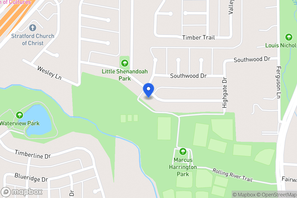 Map of 622 Meadowglen Dr