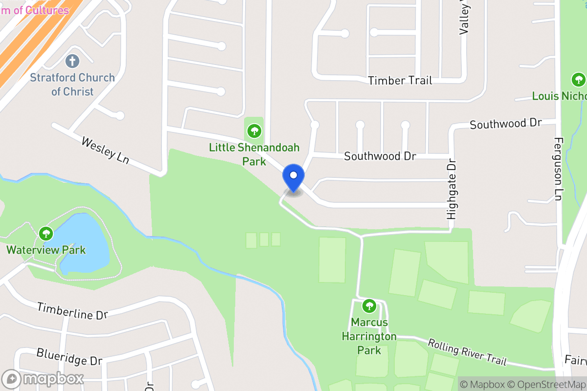 Map of 618 Meadowglen Dr