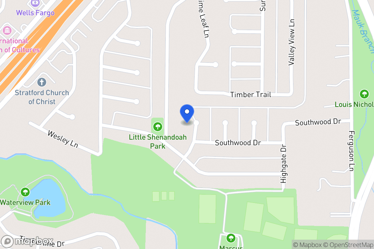 Map of 1707 Meadowwood