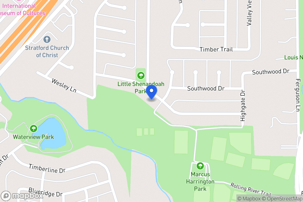 Map of 610 Meadowglen Dr