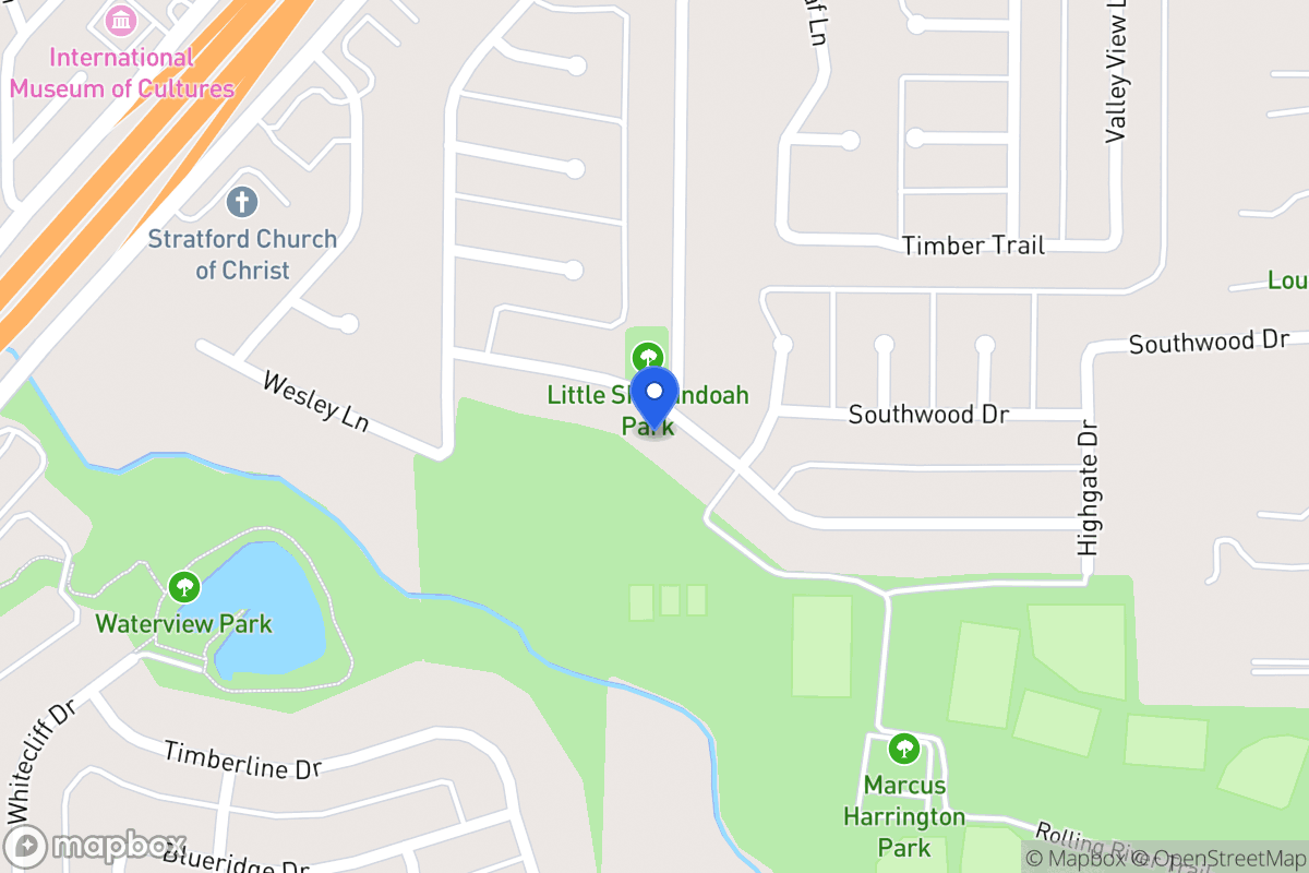 Map of 602 Meadowglen Dr