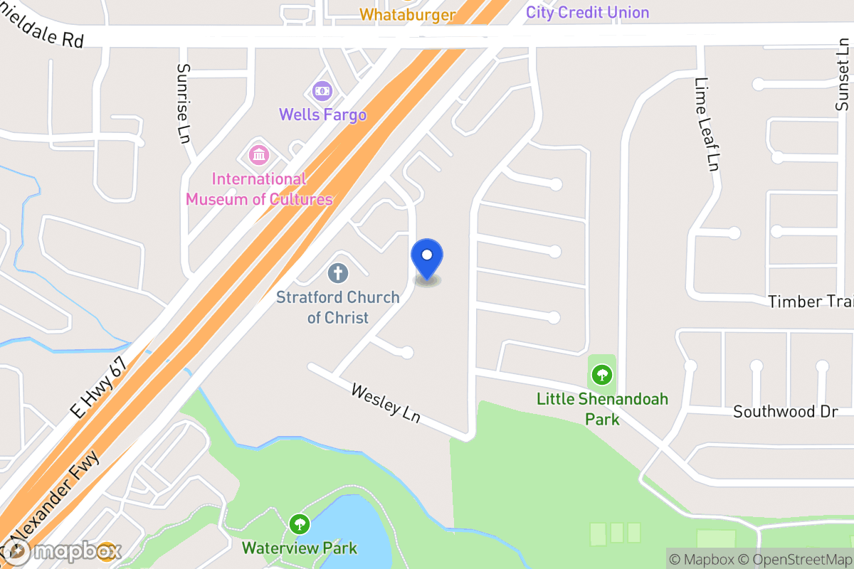 Map of 1614 Stratford Ln