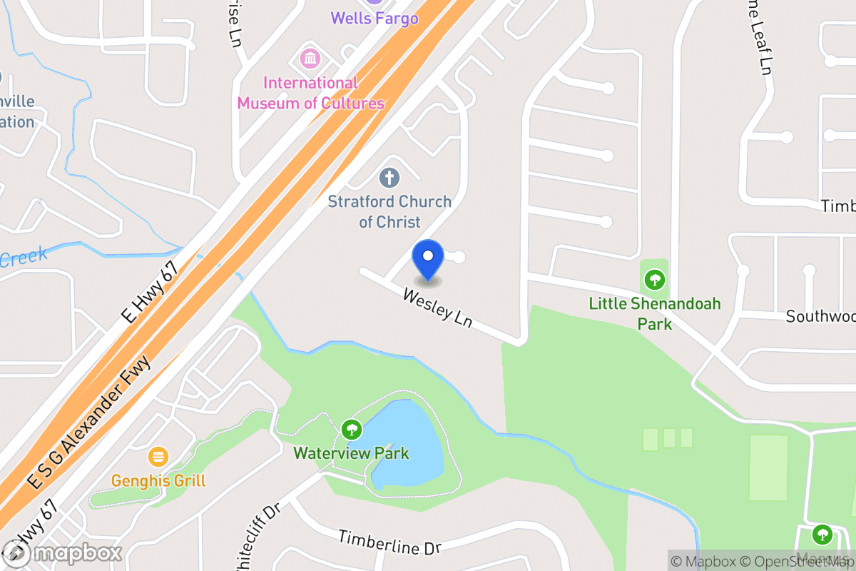 Map of 411 Wesley Ln
