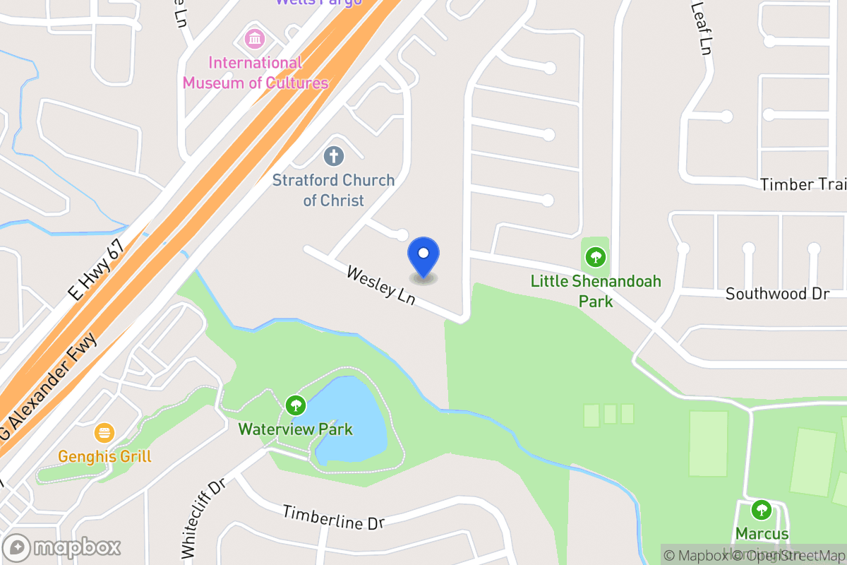 Map of 431 Wesley Ln