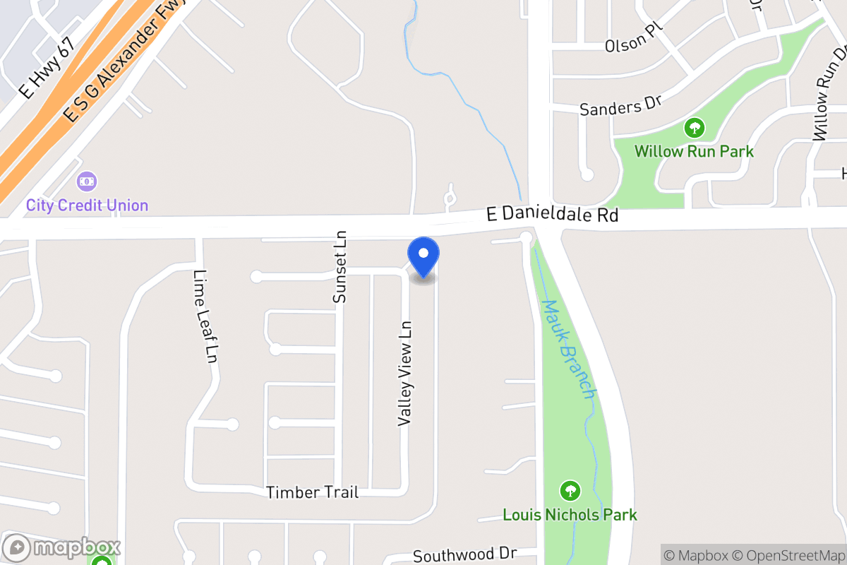 Map of 1506 Valley View
