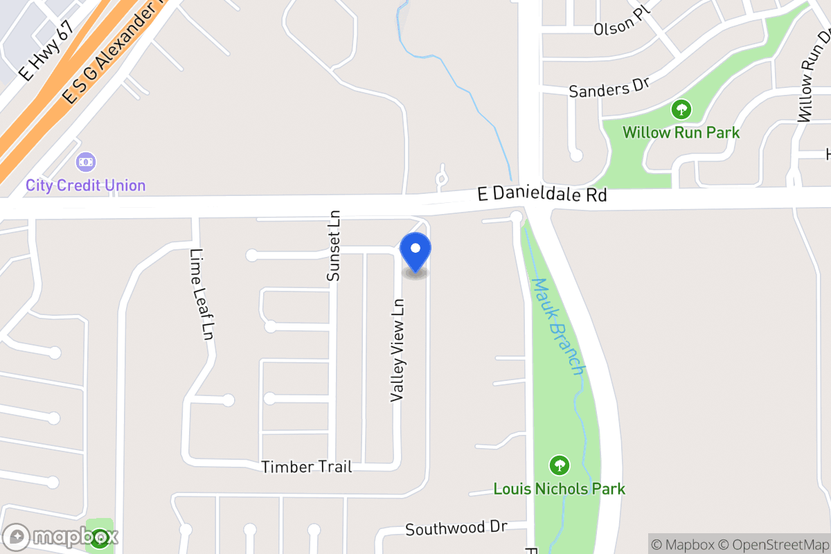 Map of 1510 Valley View
