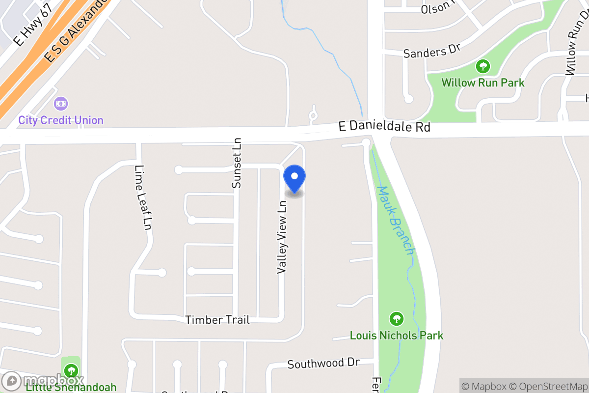 Map of 1514 Valley View