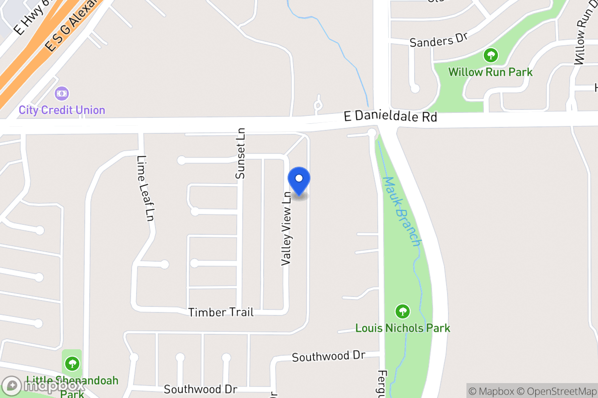 Map of 1518 Valley View