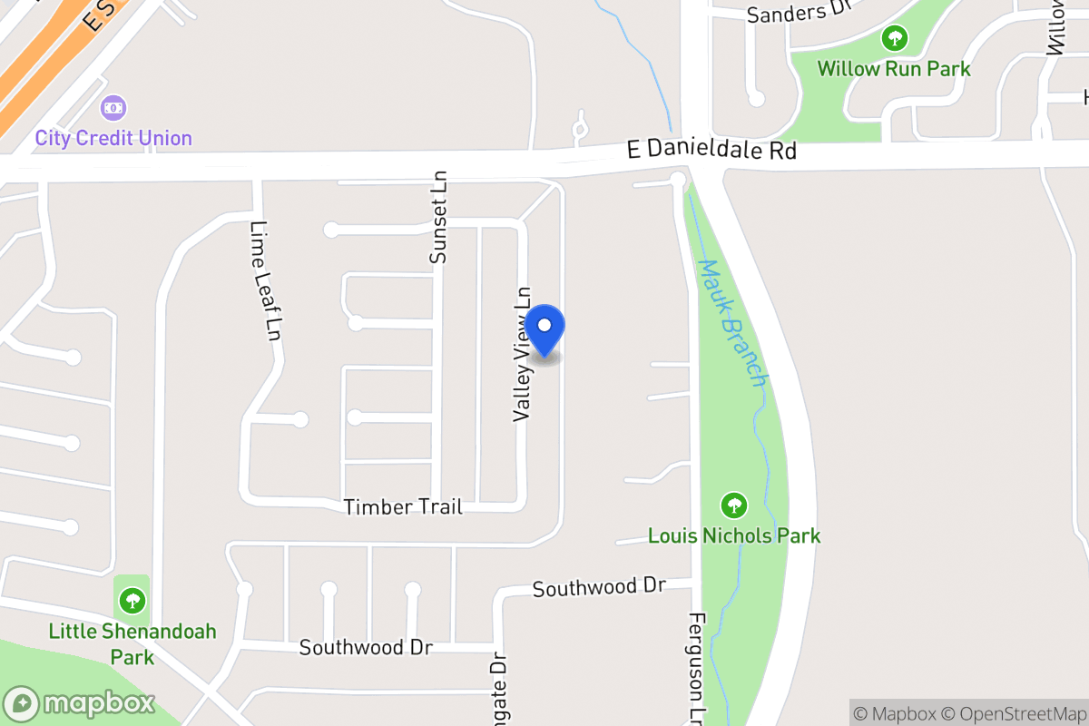 Map of 1530 Valley View Ln