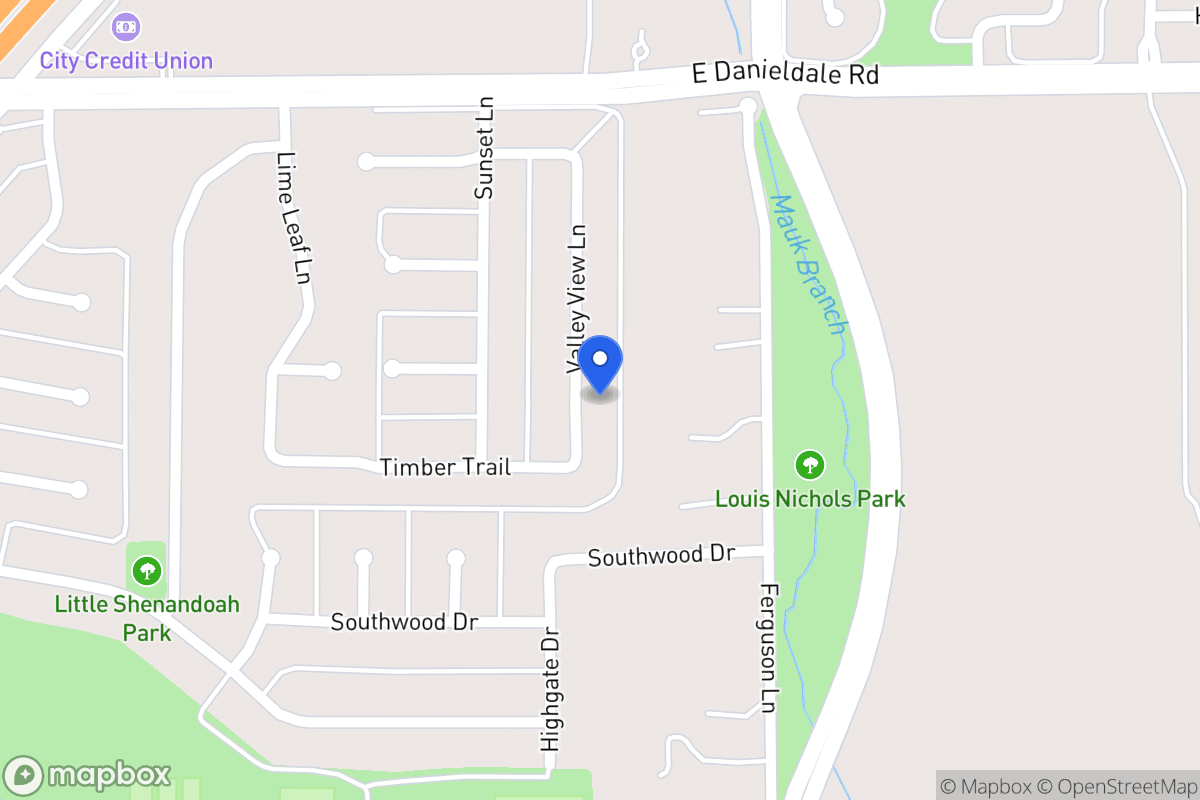 Map of 1606 Valley View Ln
