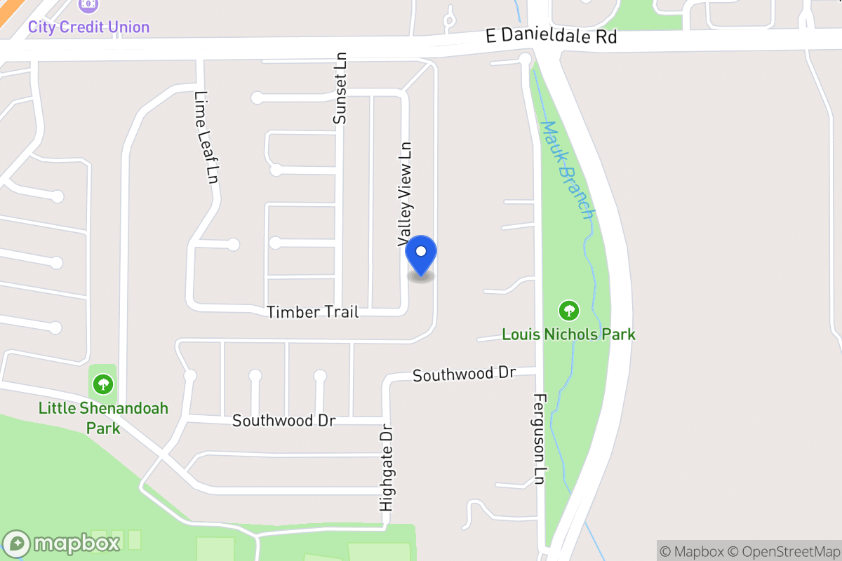 Map of 1610 Valley View Ln