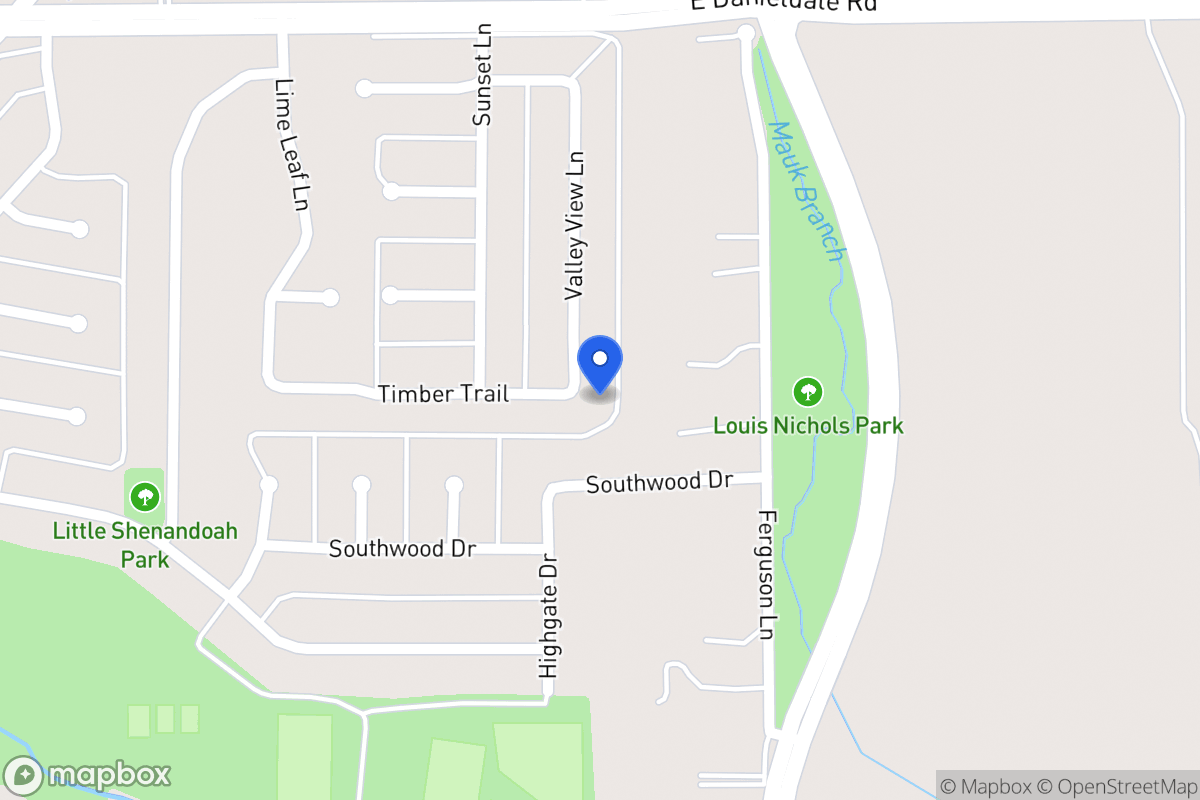 Map of 1618 Valley View Ln