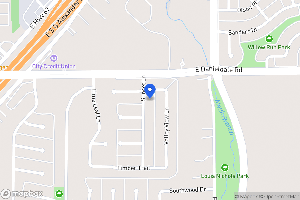 Map of 1506 Sunset Ln
