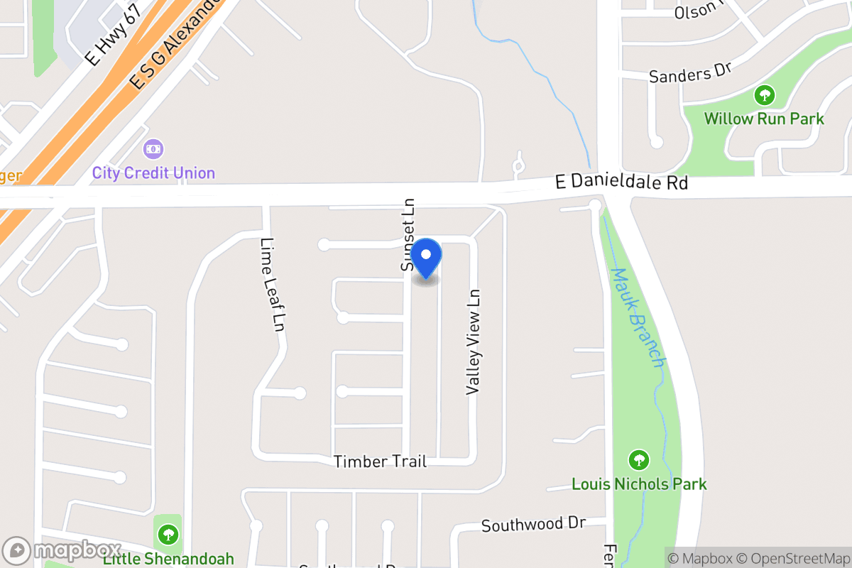 Map of 1510 Sunset Ln