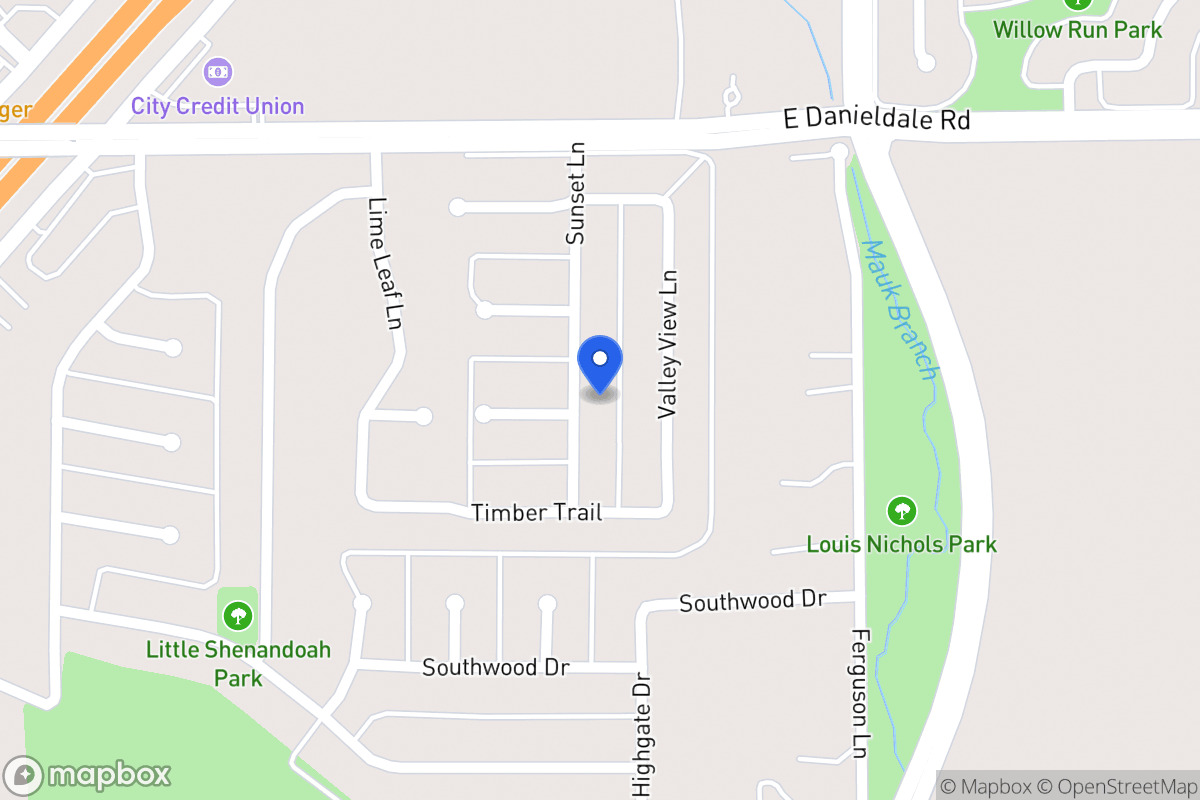 Map of 1534 Sunset Ln