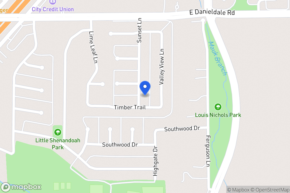 Map of 1610 Sunset Ln
