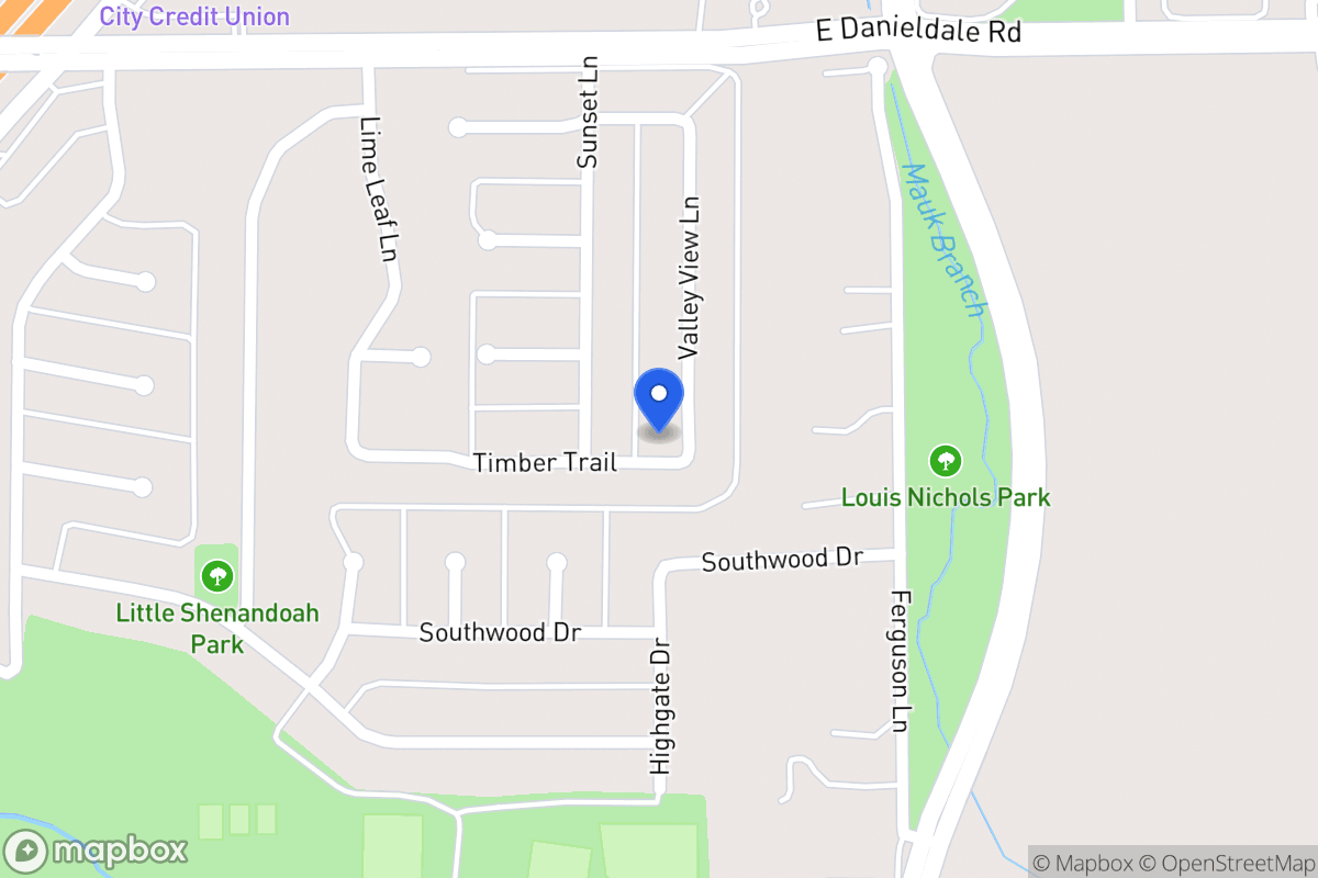 Map of 1615 Valley View Ln