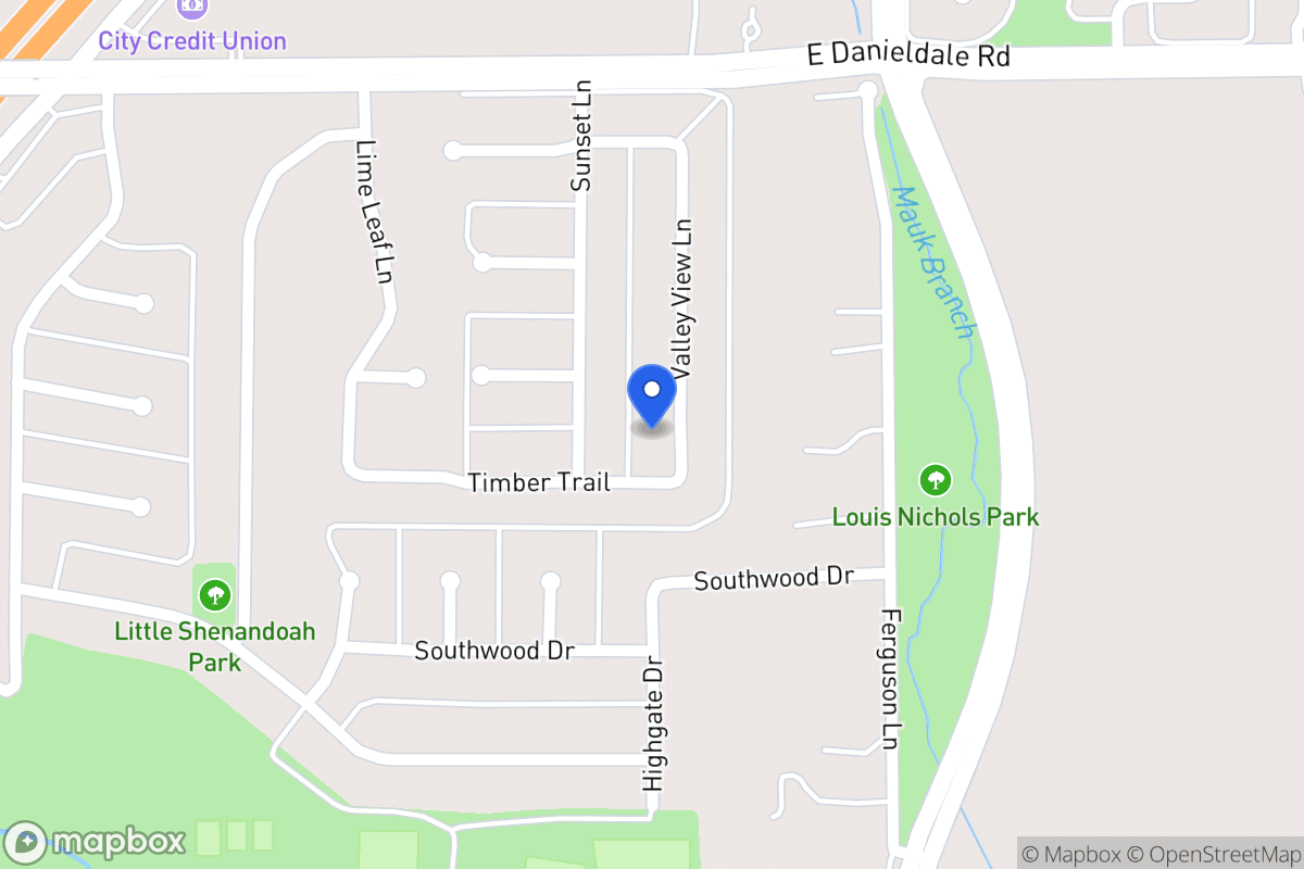 Map of 1611 Valley View Ln