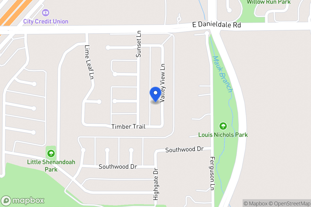 Map of 1603 Valley View Ln