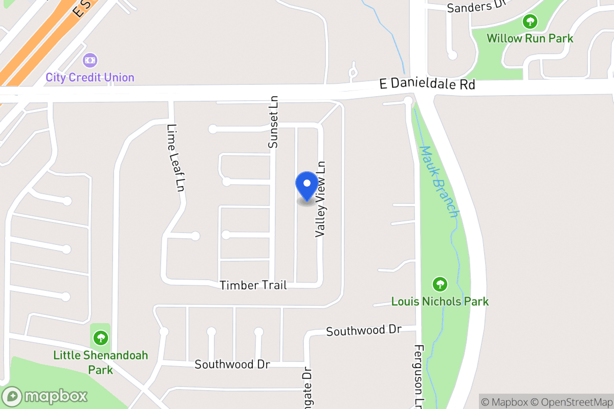 Map of 1527 Valley View Ln