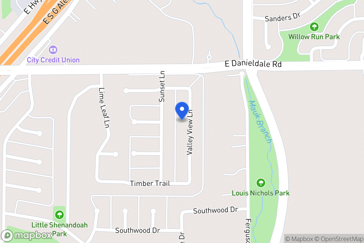 Map of 1519 Valley View Ln