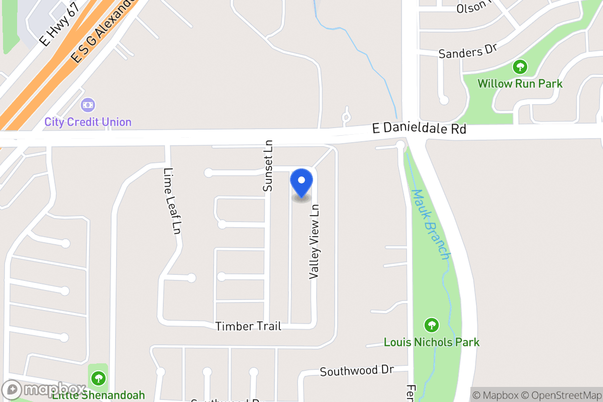 Map of 1511 Valley View Ln