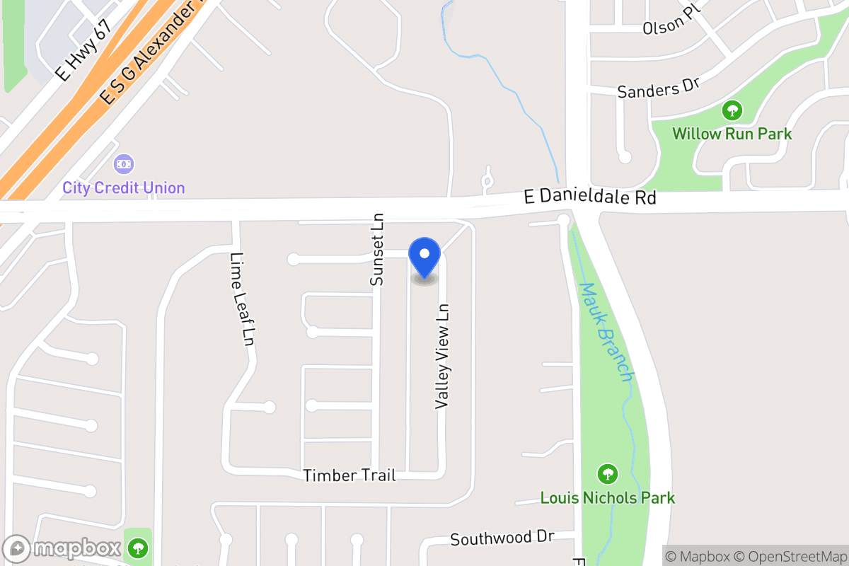 Map of 1507 Valley View Ln