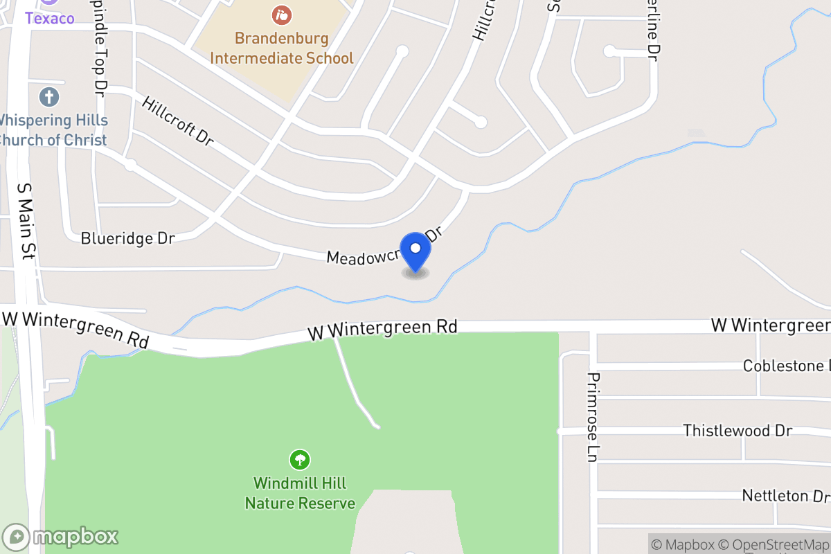 Map of 350 Meadow Creek Dr